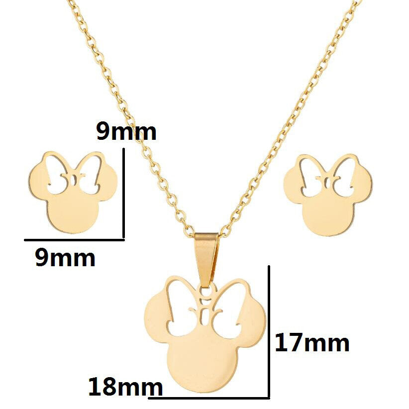 Colgante Minnie Mouse en Oro 18K