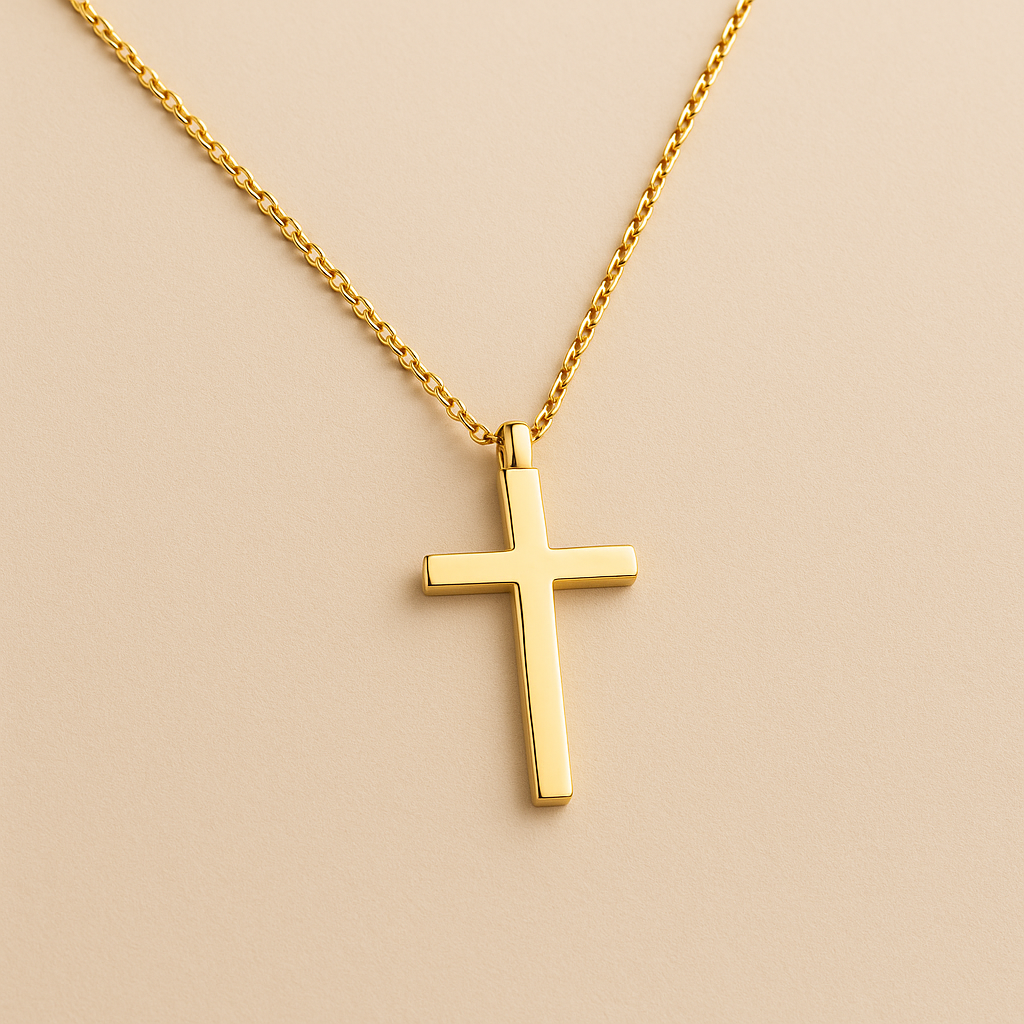 Colgante Cruz en Oro 18K