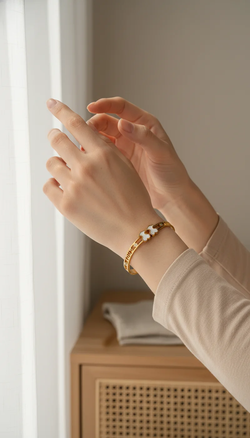 Mano elegante con brazalete